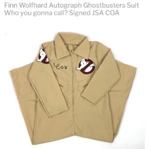 Ghostbusters Suit-NEW in bag  Finn Wolfhard Autographed